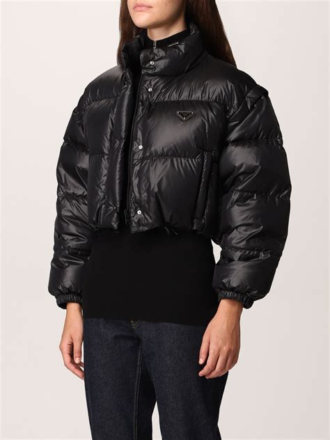 prada coats and jackets|Prada women's down coat.